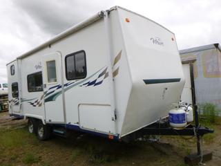 2006 Wave 22' T/A Tow Behind Camper c/w (2) 20LB Propane Bottle, Queen Size Bed, Rear Bunk Bed, (Single/Dbl, 1 Toilet, Shower, Bathtub, A/C, Awning, 205/75R15 Tires At 70%, 4XTTN252X6C664848 (WR-5)