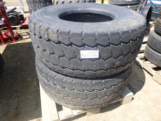 (2) Michelin 445/65R22.5 Tires, 60% Tread (WR1)