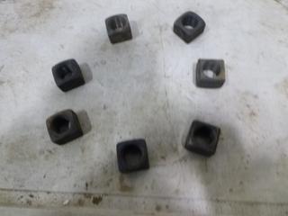 Qty of 1 1/2" Square Bolts (E2-5-3)