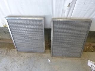 (2) Metal Filters, 24" x 19", Part 58-289-003 (E3-2-3)