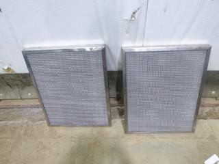 (2) Metal Filters, 24" x 19", Part 58-289-003 (E3-2-3)