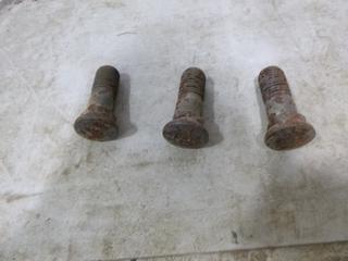 Qty of CAT Cutting Edge Bolts, 3" x 1" (W2-2-3)