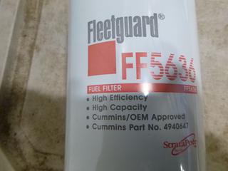 (6) Fleetguard Fuel Filters FF5636 , Part 4940647 (W1-4-3)