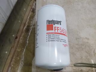 (6) Fleetguard Fuel Filters FF5636 , Part 4940647 (W1-4-3)