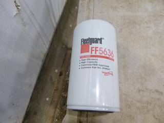 (6) Fleetguard Fuel Filters FF5636 , Part 4940647 (W1-4-3)