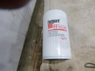 (6) Fleetguard Fuel Filters FF5636 , Part 4940647 (W1-4-3)