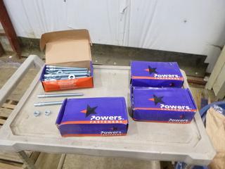 (1) Box of 100, Powers 1/2" x 7" Power Stud (B-1)