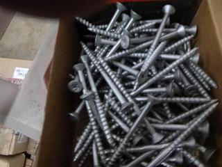 (1) Box, Hilti 3/16" x 3 1/4" Phil Flat Head Screws (B-1)