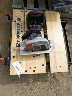 Black and Decker Portable Project Center and Vise, 7 1/4" Deluxe Circular Saw, Battery Charger, 10 Amp /6 Amp /2 Amp (A-1)