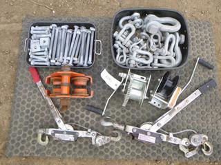 Assort of Winches, Pulleys and Clevis (A-1)