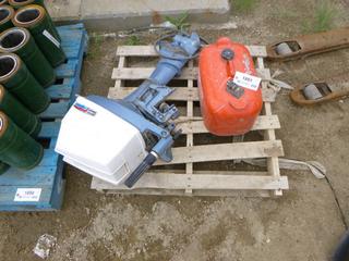 Eska Powerloop Engine w/ 5 Gallon Marine Fuel Tank, 14040A *NOTE: Running Condition Unknown* (WR-5)