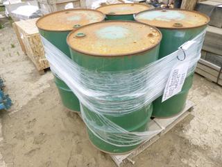 (4) Storage Drums, 45 Gallon, Tight Head (Empty)