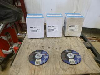 (3) Boxes of 10, Norton 6" x  1/4" x 5/8-11" Grinding Wheels, Parts # 32390 (E5-3-3)