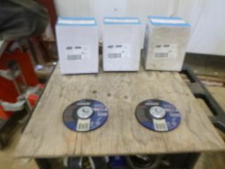 (3) Boxes of 10, Norton 6" x  1/4" x 5/8-11" Grinding Wheels, Parts # 32390 (E5-3-3)