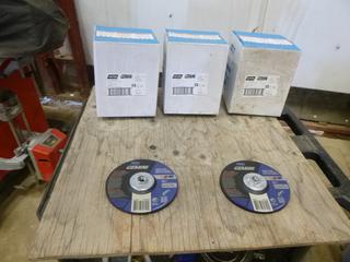 (3) Boxes of Norton Grinding Wheels, 10 Per Box, 6 1/4" x 5/8"-11, Part 32390 (E5-3-3)