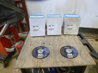 (3) Boxes of Norton Grinding Wheels, 10 Per Box, 6 1/4" x 5/8", Part 32390 (E5-3-3)