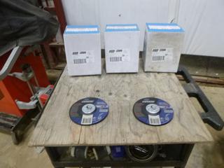 (3) Boxes of Norton Grinding Wheels, 10 Per Box, 6 1/4" x 5/8", Part 32390 (E4-3-1)