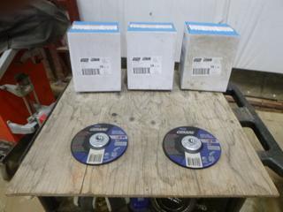 (3) Boxes of Norton Grinding Wheels, 10 Per Box, 6 1/4" x 5/8", Part 32390 (E3-2-3)