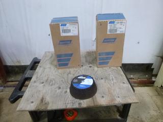 (2) Boxes of Norton Gemini  Portable Grinding Wheels, 6"/4 3/4" x 2" x 6/8"-11 (E3-4-3)