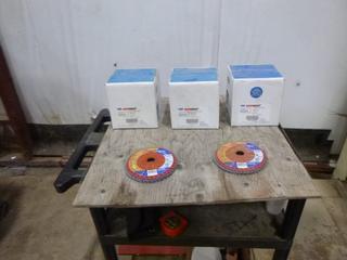 (3) Boxes of Norton Flap Disc, 10 Per Box, Type 27, Grit 80, 6" x 7/8" (E3-2-3)