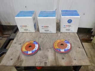 (3) Boxes of Norton Flap Disc, 10 Per Box, Type 27, Grit 80, 6" x 7/8" (E3-2-3)