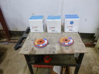 (3) Boxes of Norton Flap Disc, 10 Per Box, Type 27, Grit 80, 6" x 7/8" (E3-4-3)