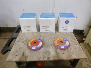 (3) Boxes of Norton Flap Disc, 10 Per Box, Type 27, Grit 80, 6" x 7/8" (E3-4-3)