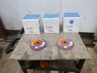 (3) Boxes of Norton Flap Disc, 10 Per Box, Type 27, Grit 80, 6" x 7/8" (E3-4-3)