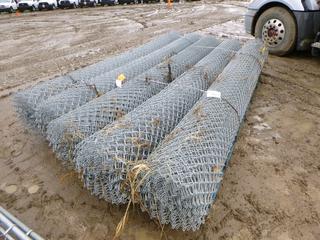 25' Total of 2" x 9 Gauge x 12' High Galvanized Chain Link, Knuckle Bottom Knuckle Top