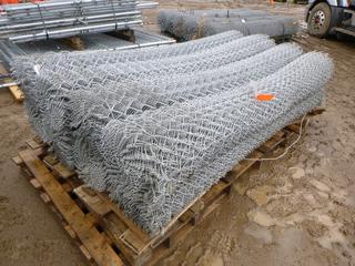 400' Total of 2" x 9 Gauge x 8' High Galvanized Wire, Knuckle Bottom Barb Top