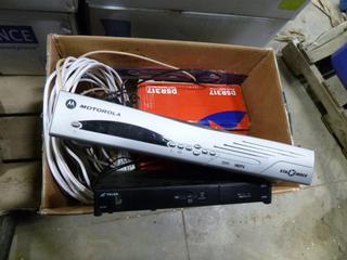 (2) Motorola Star Choice Satellite Receivers, w/ Telus Satellite Receiver & Cables (EE1-3-3)