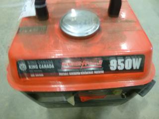 King Power Force Portable Generator, Model 32060102817, 950W, Running Condition Unknown (EE1-4-1)
