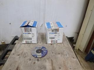 (2) Boxes of Norton Grinding Wheels, 10 Per Box, 6 1/4" 7/8" (E4-2-1)