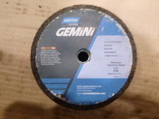 (2) Norton Gemini Portable Grinding Wheels, 6"/4-3/4" x 2" x 5/8-11 (E4-2-1)