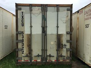 53' Storage Container # TXCU 530322 c/w Reefer.