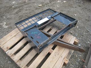 Skid Steer Carrriage Attachment w/Forks.