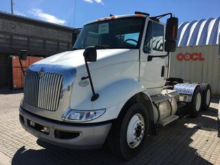 2009 International 8600 T/A Truck Tractor c/w Auto, A/C, Air Ride Susp. Showing 502,269 Kms. S/N 1HSHXAHR59J121323. Note:  Fresh Safety (CVIP).