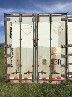 53' Storage Container # TXCU 530214 c/w Reefer.