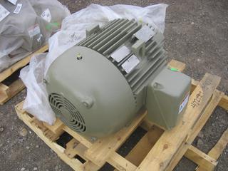GE M9451 Extra Severe Duty Motor, 40 HP, 1800 RPM, 460V, 324T Frame, TEFC, C-Face & Foot Mount.
