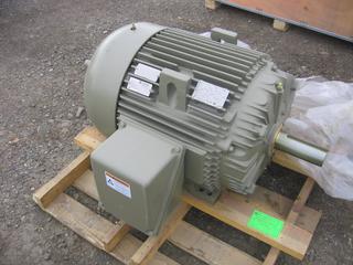 GE M9467 Extra Severe Duty Motor, 100 HP, 1800 RPM, 460V, 405T Frame, TEFC, Foot Mount.