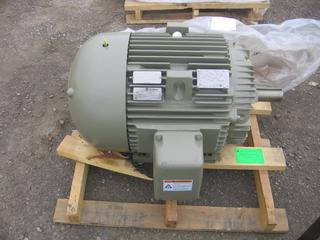 GE M9459 Extra Severe Duty Motor, 60 HP, 1800 RPM, 460V, 364T Frame, TEFC, C-Face & Foot Mount.