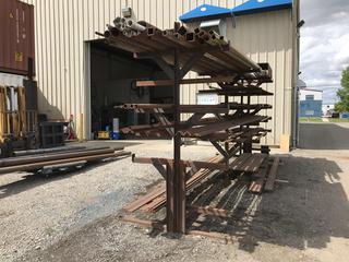 Selling Off-Site: Metal Rack with Contents.  For Viewing and Address Please Call Cal @ 403-620-1617.