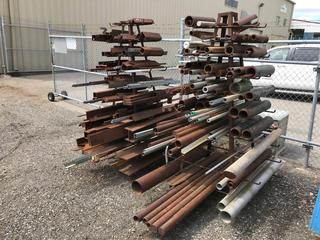 Selling Off-Site: (2) Metal Racks with Quantity of Steel.  For Viewing and Address Please Call Cal @ 403-620-1617.