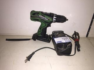 Hitachi 7.2V/18V Battery Charger & 18V Drill, No Battery.