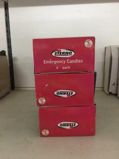 (3) Sets of Emergency Candles.