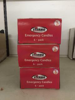 (3) Sets of Emergency Candles.