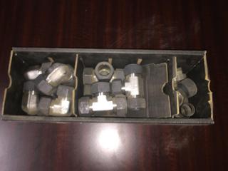 Box of Assorted Tyloc Tube Stainless Steel fittings.