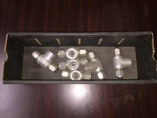 Box of Assorted Tyloc Tube Carbon Steel fittings.