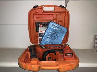 Paslode Impulse Framing Nailer 12V, with Battery & Charger in Case.