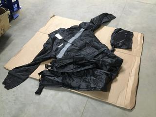 2XL Asphalt Surfer Two Piece Motorcycle Rain Suit.